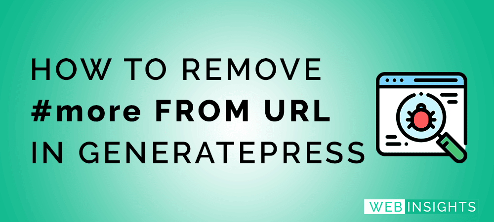 Remove more From URL In GenerarePress Premium