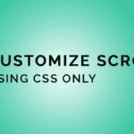 Custom scrollbar using css
